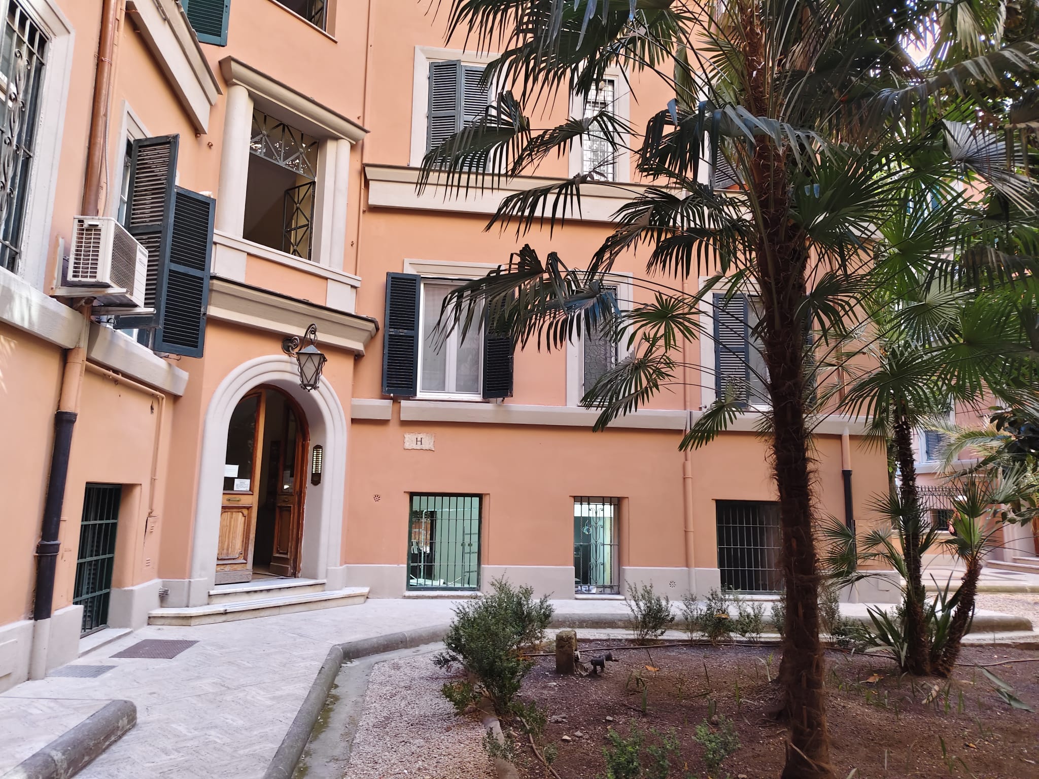 Sede CBPT, cortile di Piazza Mancini